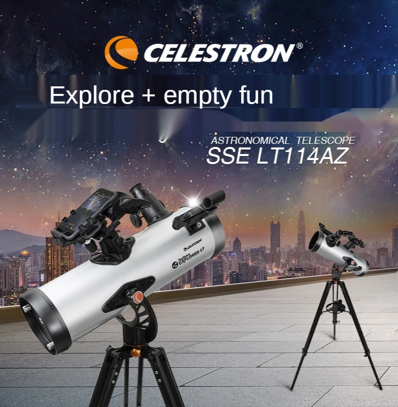 Профессиональный астрономический телескоп Celestron StarSense Explorer LT114AZ 114 мм ручной