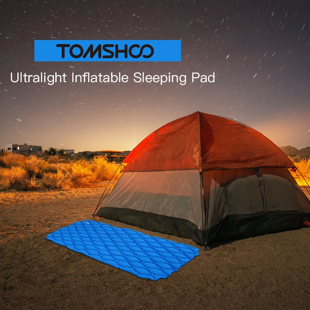 TOMSHOO Ultraleve Ao Ar Livre influvel Almofada de Dormir Esteira de Acampamento Almofada de Dormir colchao para Campin