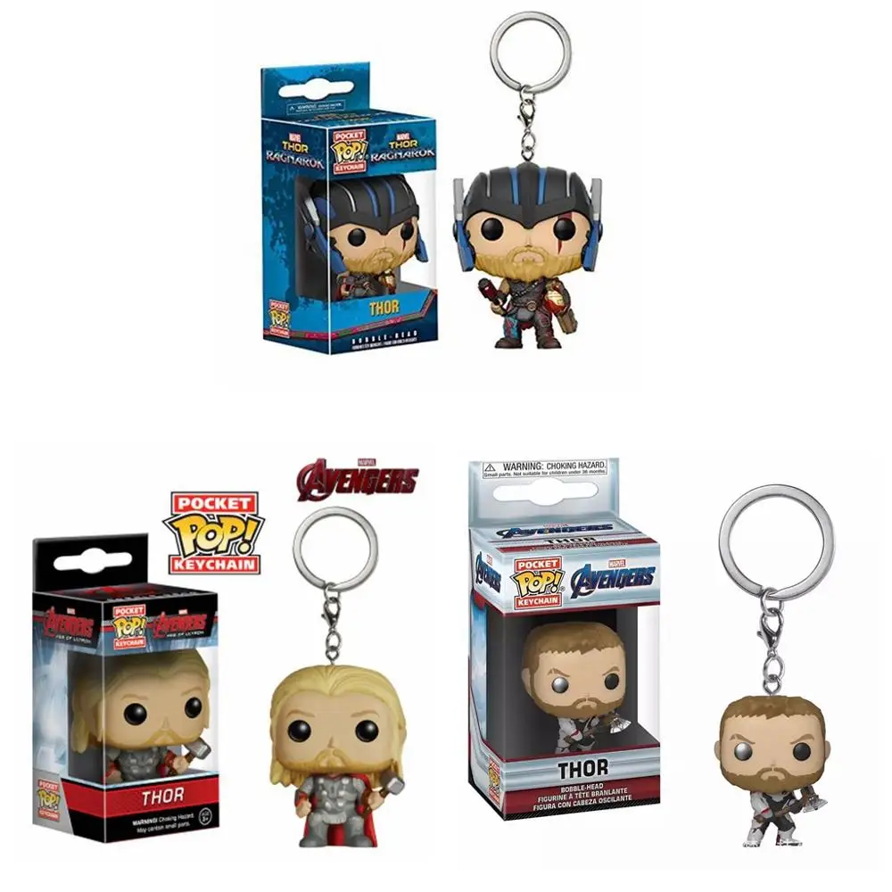 Funko Pop Pocket Marvel Мстители брелок Тор экшн-фигурка игрушка | Игрушки и хобби