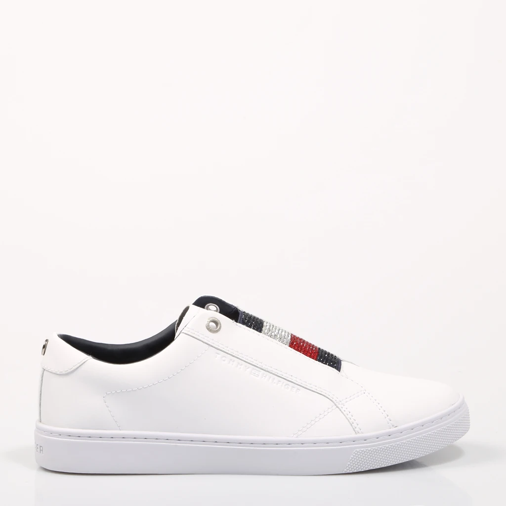 womens white tommy hilfiger trainers