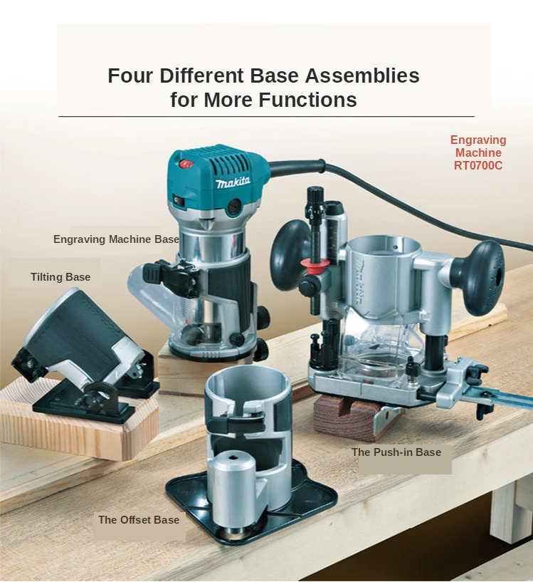 Woodworking Trimming Machine Base, Tilting, Offset, Press-in, Linear Guide, Bakelite Milling Accessories