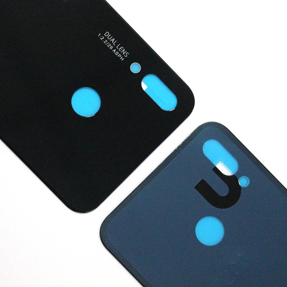 Заднее стекло для huawei P20 Lite запасная Задняя крышка батареи для huawei Nova 3E Корпус чехол с объективом камеры