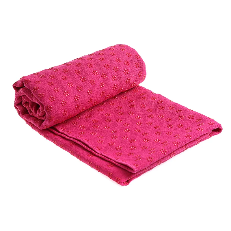 rose red 1 шт. Коврик для йоги мягкий Противоскользящий впитывающий пот Спорт упражнения на открытом воздухе одеяло для кемпинга ZJ55 - Color: rose red
