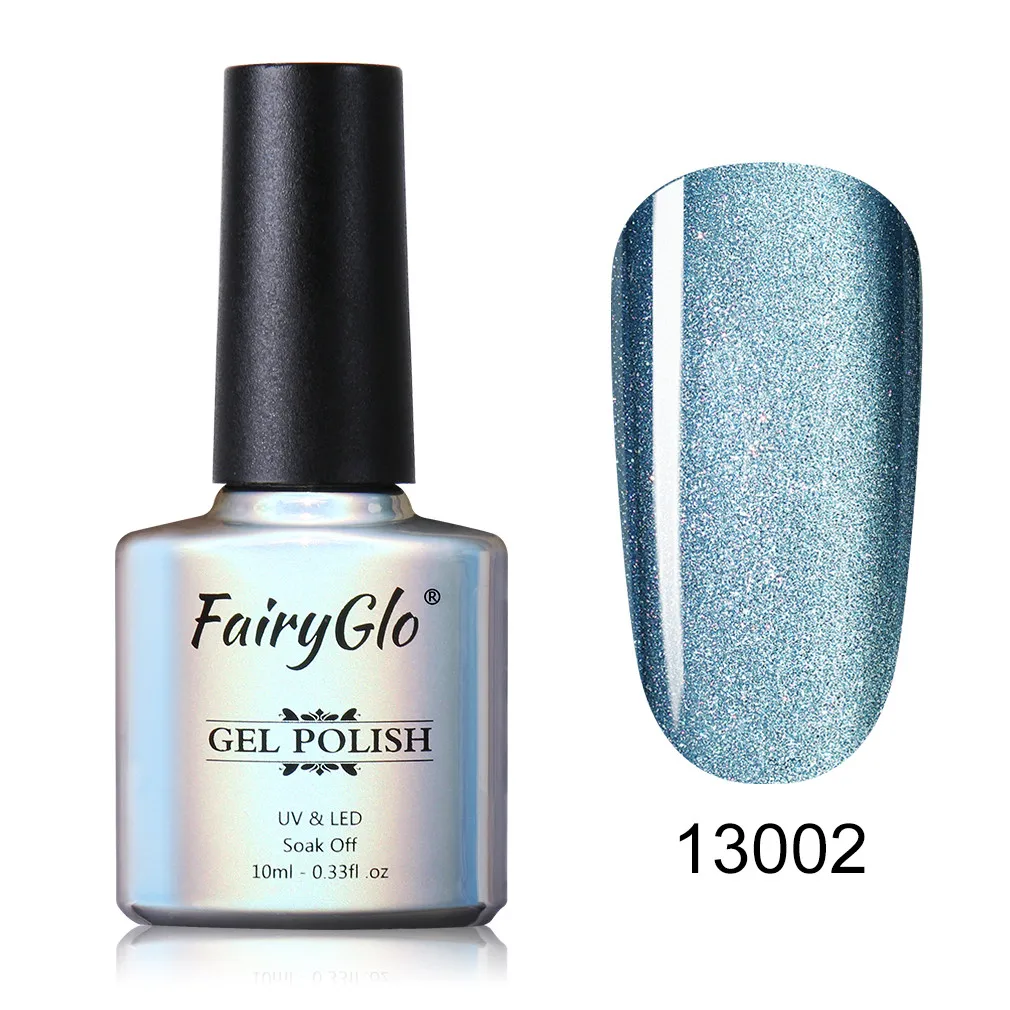 13002 FairyGlo, 10 мл, 5D, кошачий глаз, УФ-гель для ногтей, хамелеон, магический Гель-лак для ногтей, нужен магнит, палочка, Полупостоянный Гель-лак - Цвет: 13002