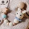 Let's Make Pacifier Chain 1pc Baby Teeting Chains Crochet Rabbit Panda Beads Wooden Clips Wood Teether Tiny Rod Kids Dummy Clips 3