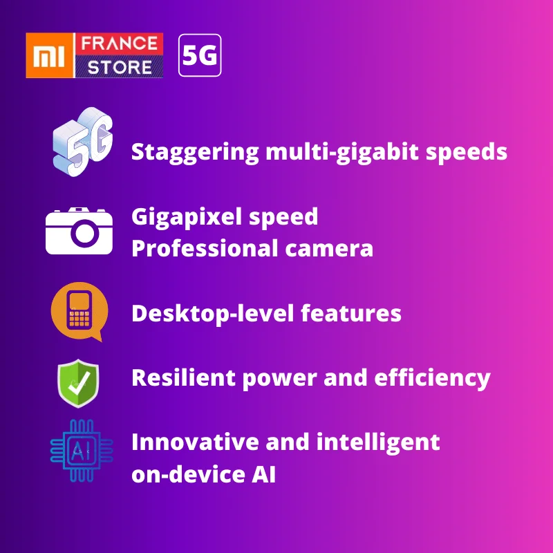 5G область commining Soon Snapdragon 865