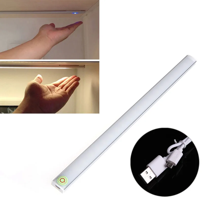  Dimmable 30CM USB LED Touch Sensor Light Strip Cabinet Wardrobe Cupboard Lamp #K4U3X# - 32827166155