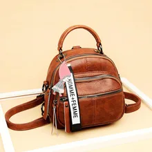 New Multifunctional Women's travel backpack high quality leather mini ladies backpack Mochila Female student shoulder school bag New Multifunctional Women's travel backpack high quality leather mini ladies backpack Mochila Female student shoulder school bag