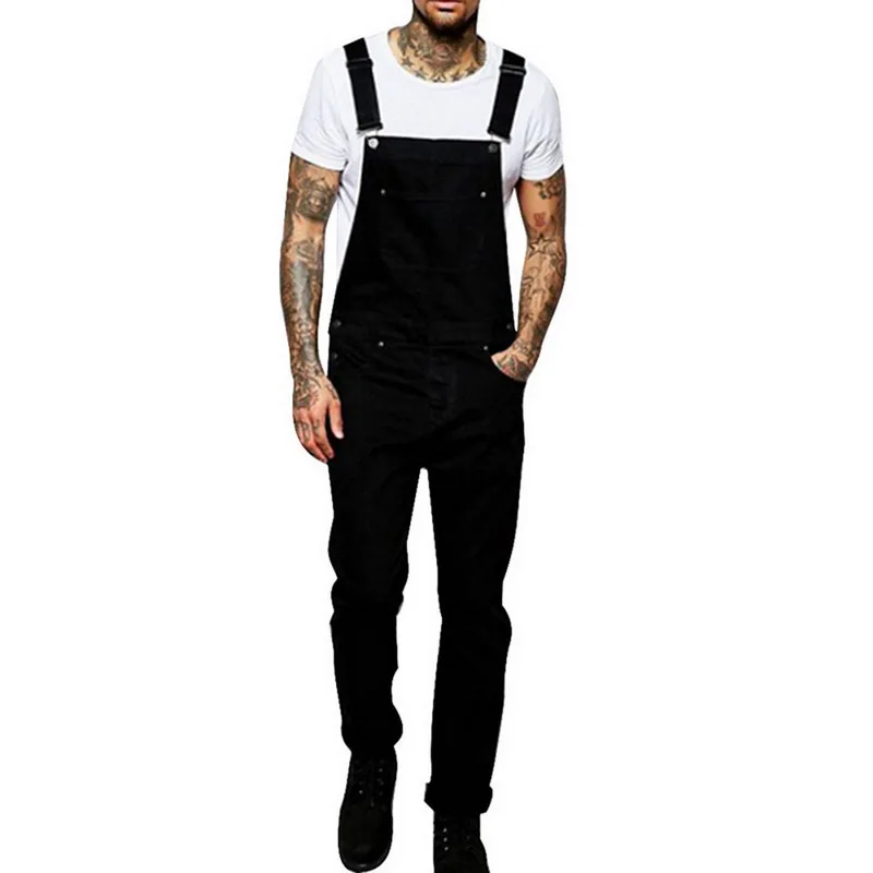 MJARTORIA Модные мужские рваные джинсы комбинезоны Hi Street Distressed Denim bib Комбинезоны для мужчин брюки на подтяжках Размер S-XXXL