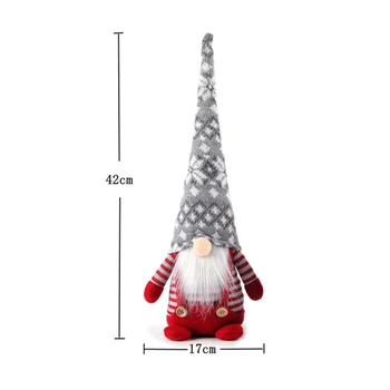 

Supplies Doll Gnome Plush Pendant Xmas Tree Hanging Ornament Party Seasonal