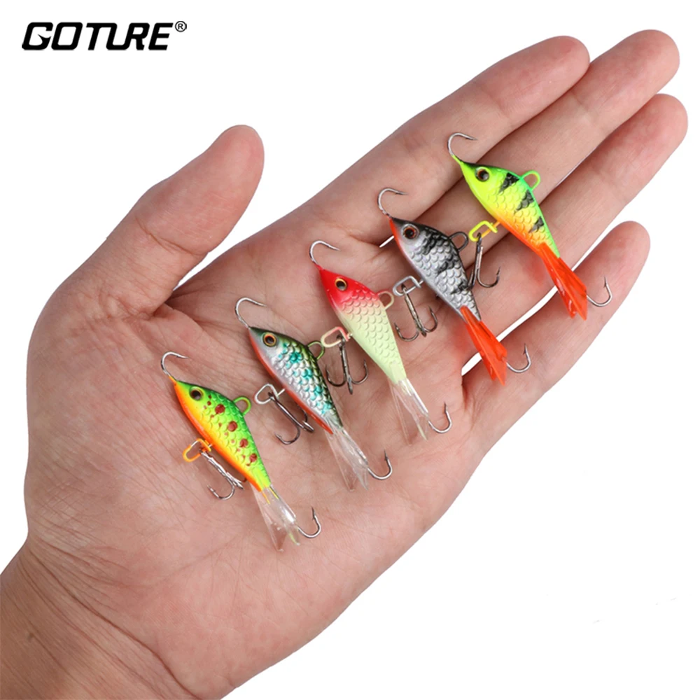 

Goture Winter Ice Fishing Lure Tackle 5.30cm 7.37g Baby Baits Fishing Tackle Balancer For Fishing Perch Pike Bass Walleyes
