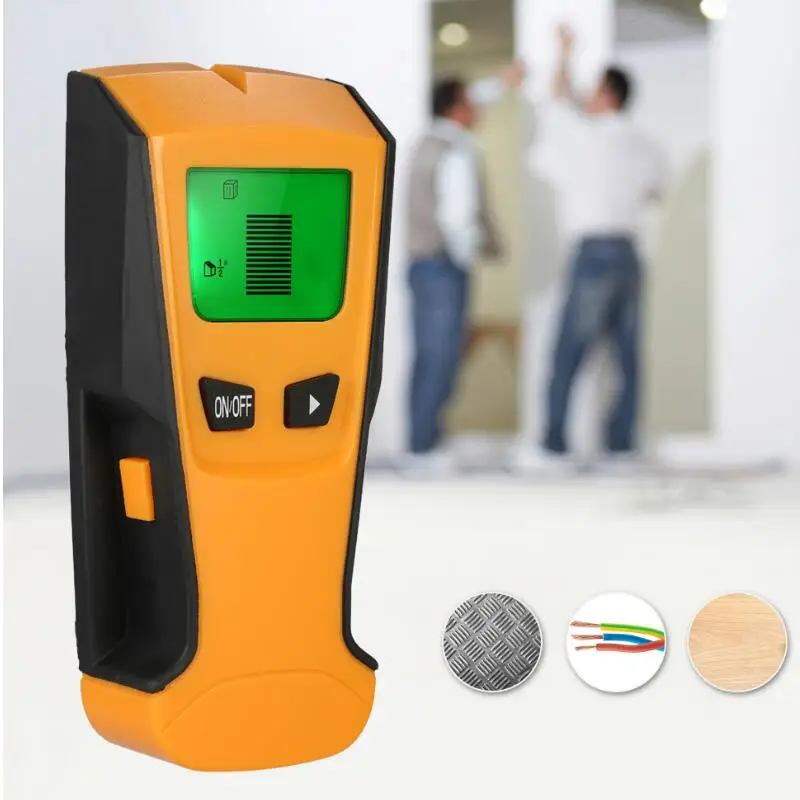 

Multi-functional Digital Wall Detector Handheld Metal Wood Studs Finder AC Cable Live Wire Scanner Smart Beep LCD