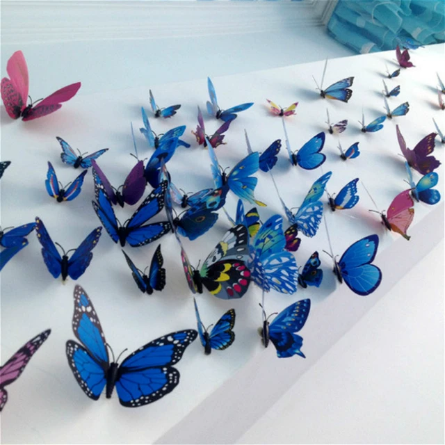 Design Fridge Magnets 12PCS 3D Butterfly Design Decal Art Stickers Room  Magnetic Home Decor DIY Wall Decoration Newest - AliExpress