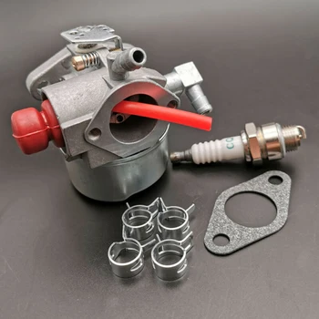 

Carburetor Clamps Gasket Spark Plug Kit For TORO 6.5HP GTS 22IN RECYCLER LAWNMOWER Carb TECUMSEH Engine
