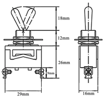 

Toggle Switch Waterproof Boot Metal Easy installation Motorcycles Boats