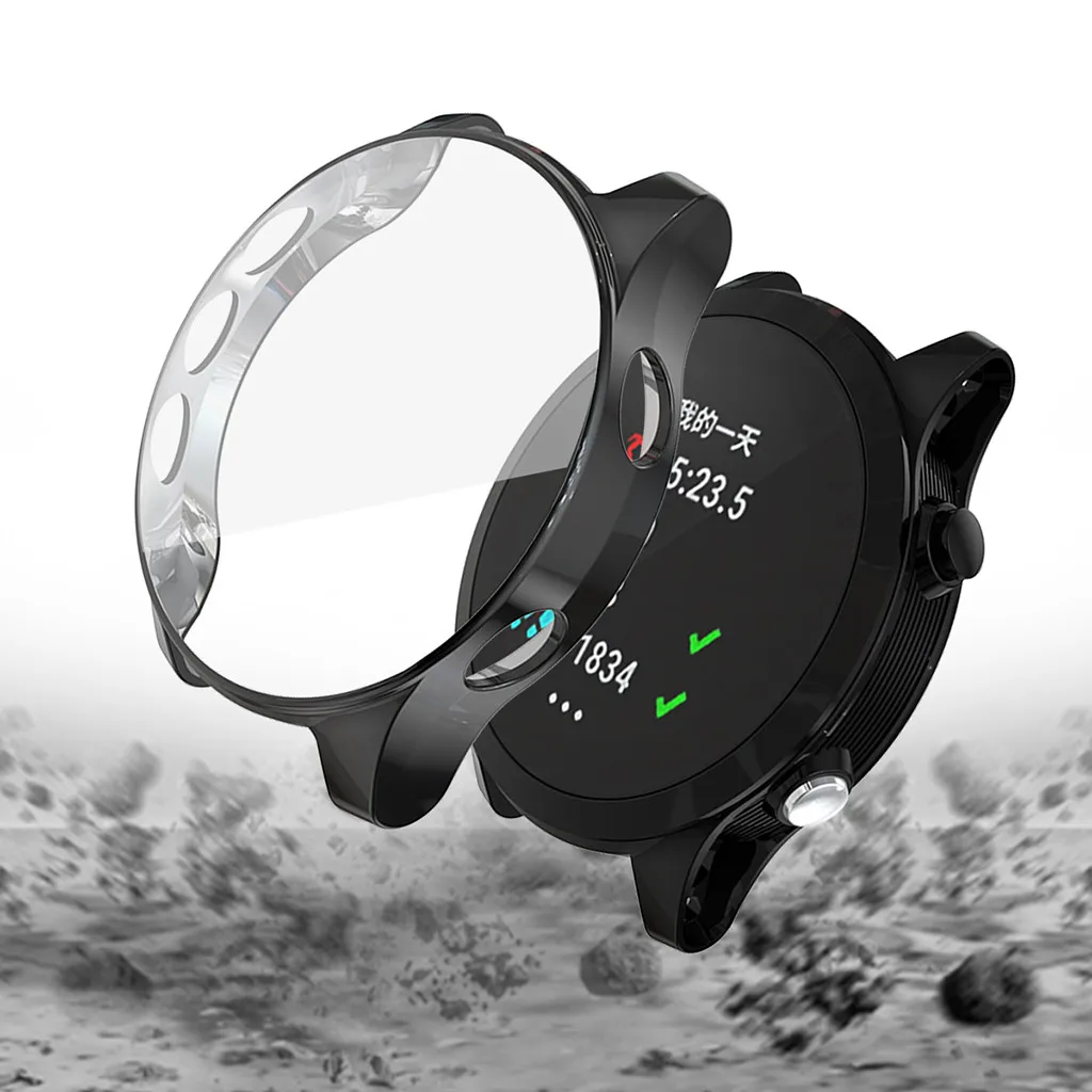 Ouhaobin Смарт-часы ТПУ защитный чехол для Garmin Forerunner 945/935 прозрачный ТПУ защитный чехол 902#2