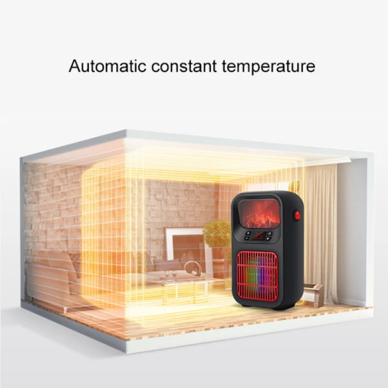 Remote Control Timer Electric Space Heater PTC Fast Heating Adjustable Thermostat,Overheat Protection Functions For Home