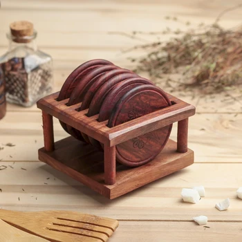 

Hot coasters "Classic" wood 10x10x9.5cm 3403839