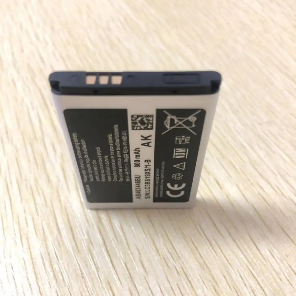 10 шт. оригинальная замена Батарея для samsung X520 F258 E878 S139 M628 E1200M E1228 X160 натуральная AB043446BE AB463446BU 800 мА-ч