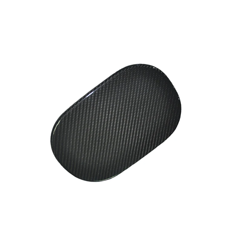 For Land Rover Range Rover Vogue Stick on Type Gloss Black Carbon Fiber Fuel Door Cover