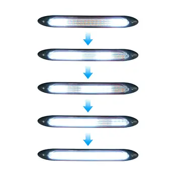 

2 LED Car Daytime Running Light DRL Driving Turn Signal Fog Lamp White Amber 12V New High Quality Low Power