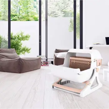 

Pet Semi-Automatic Quick Cleaning Cat Litter Box Luxury Cat Toiletraining Kit Sandbox Bedding Bedpans Pet Mascotas Kitten