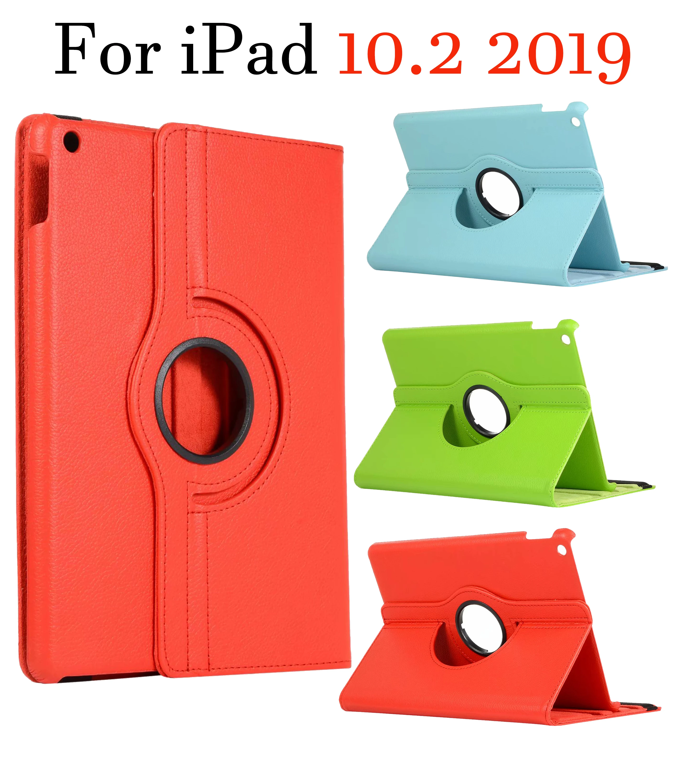 360 Вращающийся чехол для iPad 7 10,2 чехол A2200 A2233 A2198 из искусственной кожи с подставкой противоударный флип-чехол Funda для iPad 10,2 крышка