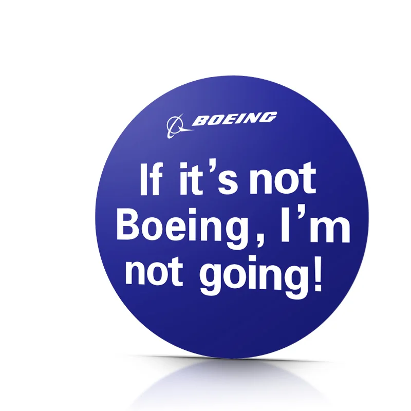 5 шт. Boeing плакат круглый/прямоугольник стикер водонепроницаемый для автомобиля Мотоцикл багаж сумка для любитель авиации пилот полета команды