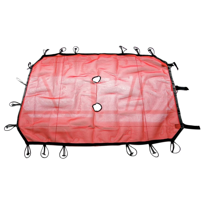 

For Jeep Wrangler Red Panel Roof Insulation Mesh Shade Net Jk Jku Accessories Provide Uv Protection Cover