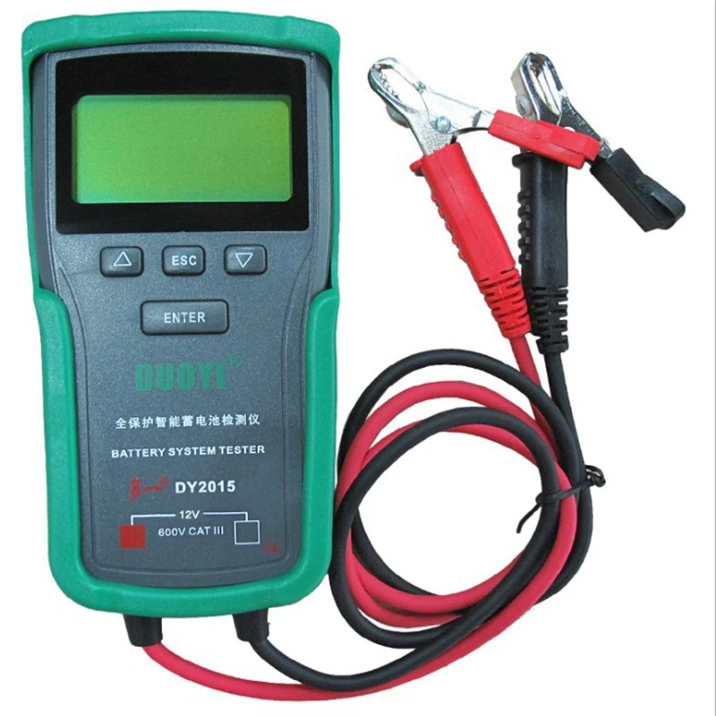 

12V Digital Vehicle Car Battery Tester Automotive Car Accumulator Battery Condition Analyzer Voltage Ohm Est Detector