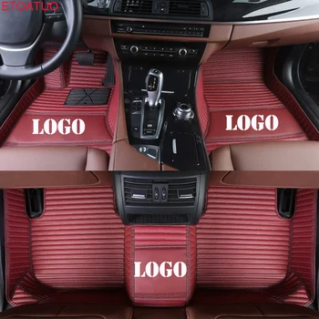 

ETOATUO custom logo car floor mats for Opel all models Astra g h Antara Vectra b c zafira a b auto accessories car styling car