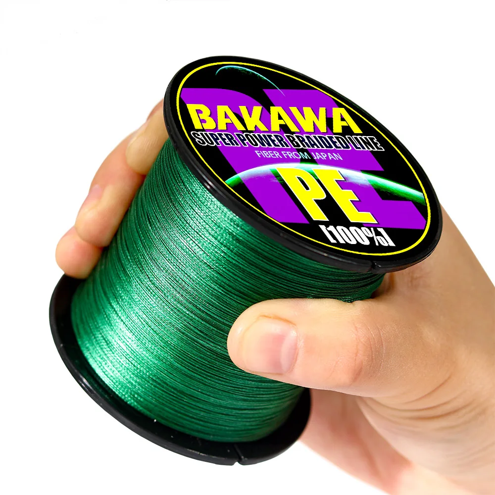 BAKAWA 300 м до 1000 8 нитей Супер Прочные 4 плетеные лески PE многонитевые для ловли карпа