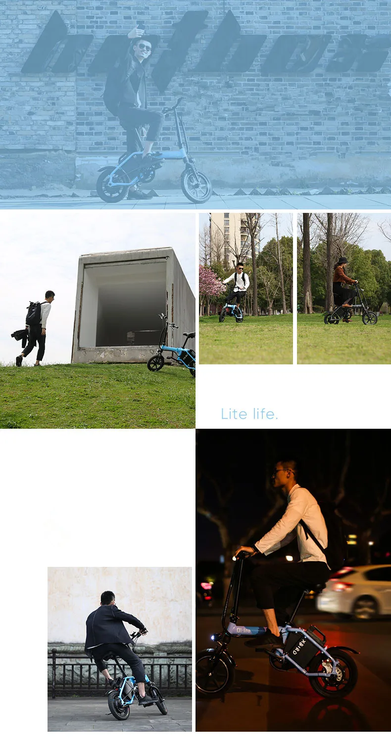 Perfect Daibot Portable Electric Bike 14 Inch Two Wheel Electric Scooter Three Cycling Mode 300W 48V Folding Electric Bicycle For Adult 29