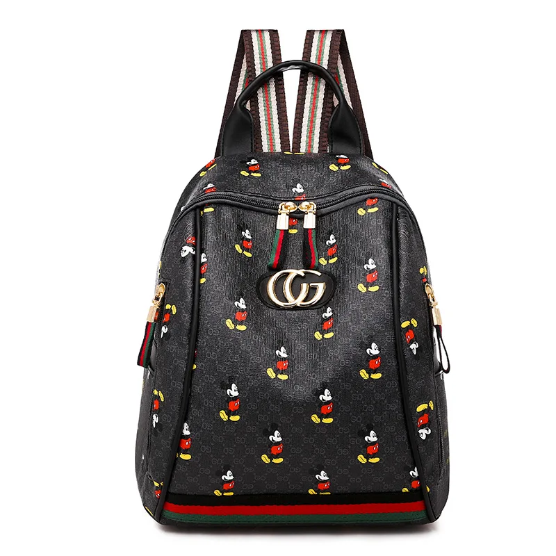 

European and American style backpack female 2020 new versatile atmospheric shoulder bag fashion style, school bag,Travel bag