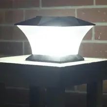 Solar Fence lamp Landscape Light Garden post cap lamp 18LEDs Outdoor Waterproof Path Deck Square Decor Night Lamp