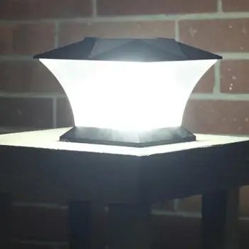 

Solar Fence lamp Landscape Light Garden post cap lamp 18LEDs Outdoor Waterproof Path Deck Square Decor Night Lamp