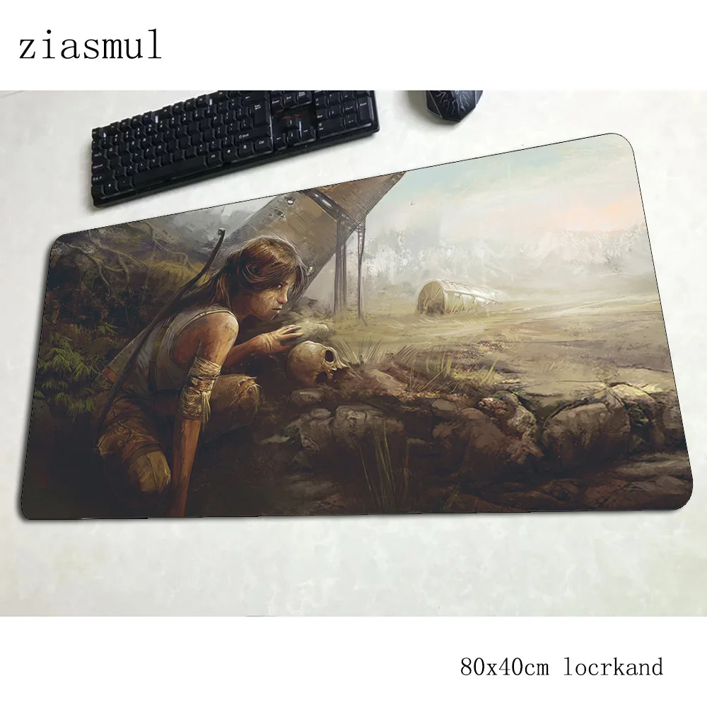 Tomb raider коврик для мыши 800x400x3 мм коврики милый компьютерный Коврик Для Мыши игровые аксессуары для запястья игровые коврики и чехлы игры pc gamer