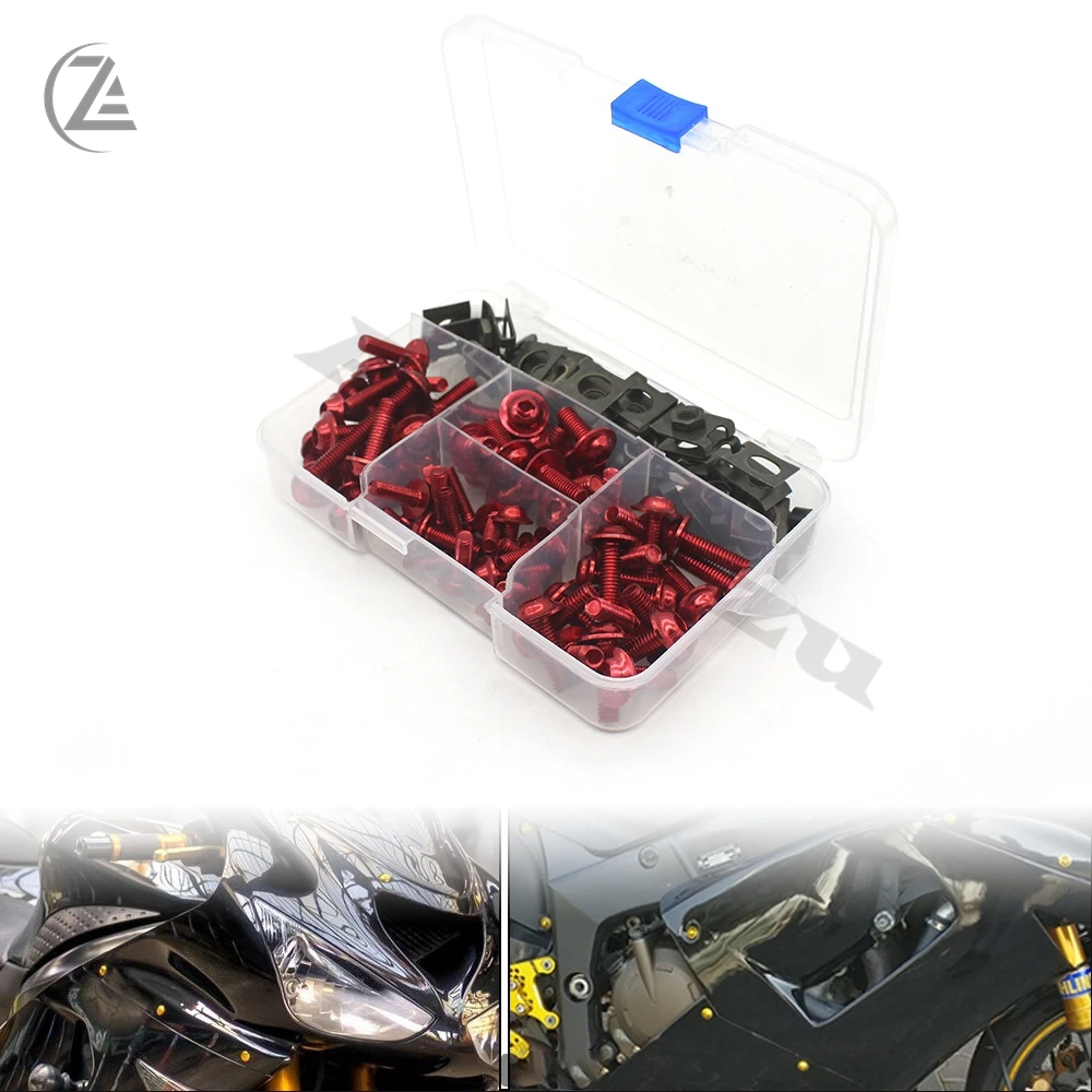ACZ Motorrad-177-teiliges komplettes Verkleidungsschrauben-Schraubenset für Suzuki SV650 SV650S SV1000 SV1000S RGV250 RF600R RF900R