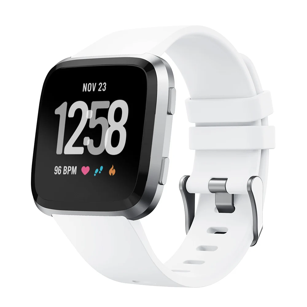 Силиконовые наручные Смарт-часы Браслет для Fitbit Versa ремешок часы Reverse Пряжка Замена для Fitbit Versa Lite ремешок