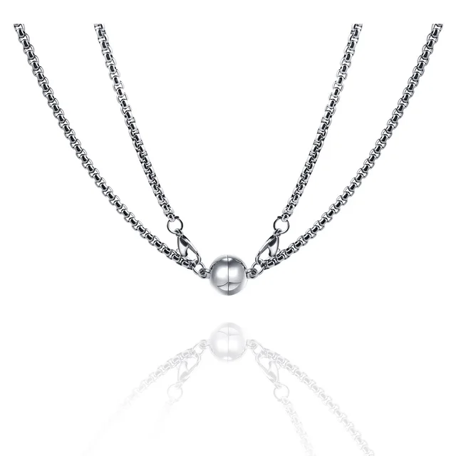 2 Pcs Magnetic Couples Necklaces 