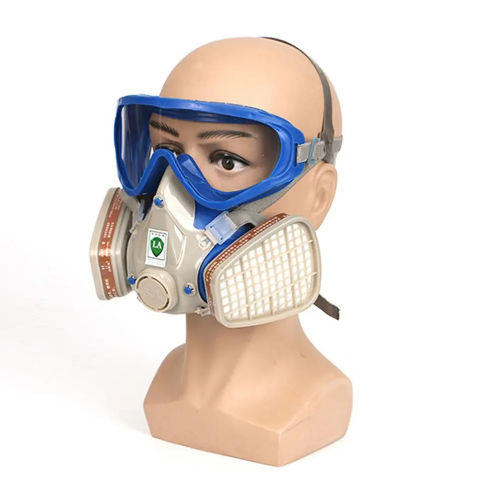 US $10.14 30% OFF|Gas Mask Two Valves For Easy Breathing Easily Adjustable Strap Filtering Small Dusts Mists Metallic Fumes 1 Set| - AliExpress