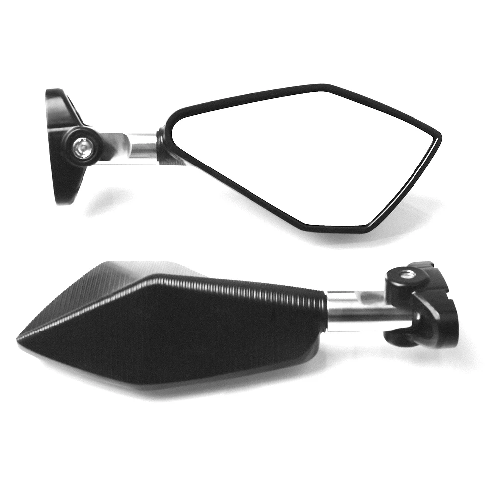 Мотоциклетные зеркала алюминиевые скутеры Racer аксессуары заднего вида зеркало заднего вида для Honda CBR 929 RR cbr929rr CBR954RR - Цвет: Серебристый