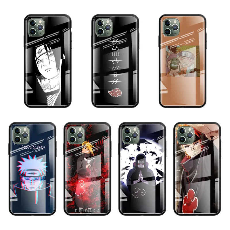 Стеклянный чехол Akatsuki для Apple iphone 11 Pro Max XS XR X 8 7 6 6S Plus SE 2020|Бамперы| |