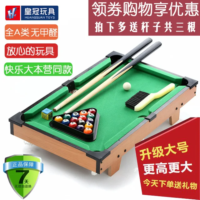 

Billiards Toy Pool Table Children Large Size Kids Home Solid Wood Small Pool Table Boy 3-7-Year-Old Educational 5