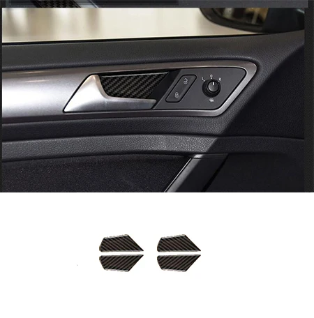 2 шт. наклейки на окна автомобиля для vw volkswagen golf 7 MK7 - Название цвета: Коричневый