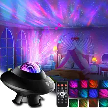 

LED Aurora Starry Projector Night Light with Remote Control Music Speaker & Timer Rotate Star Light Projector for Kids Bedroom