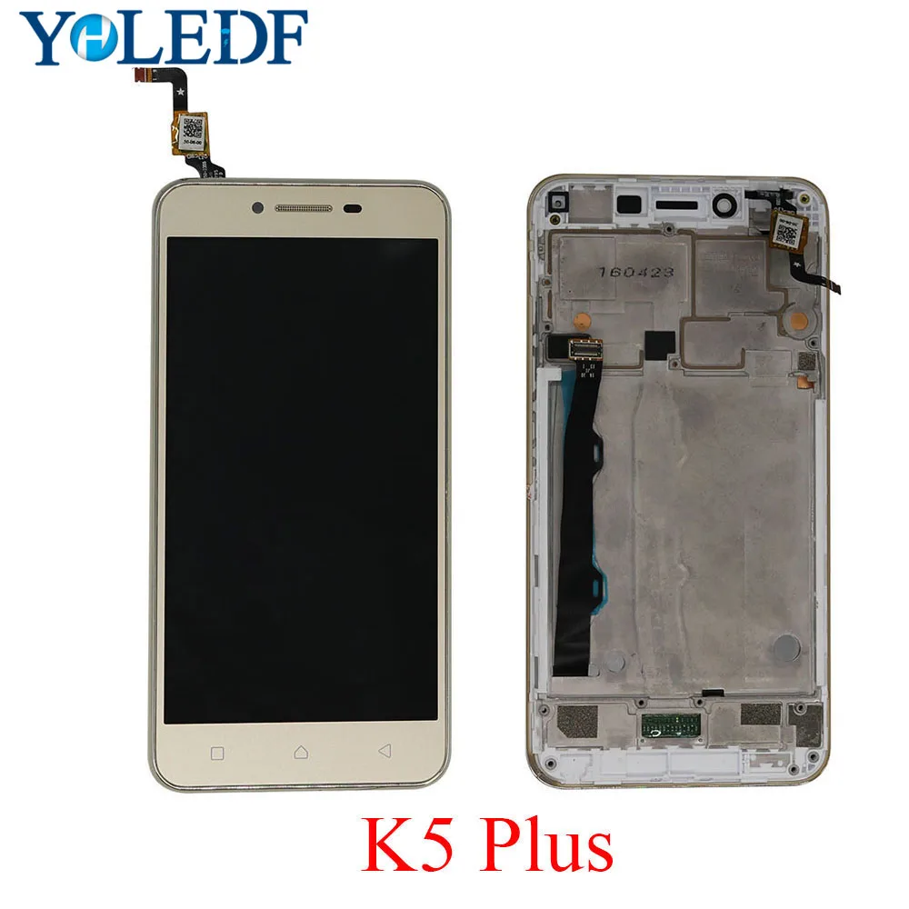 5 дюймовый ЖК дисплей для Lenovo Vibe K5 Plus A6020A46 сенсорный экран в сборе запасные части с