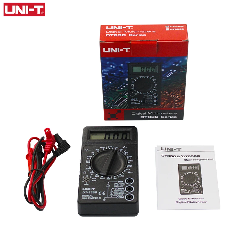 UNIT Digital Multimeter DT830B DT830D LCD Display Manual, 59 OFF
