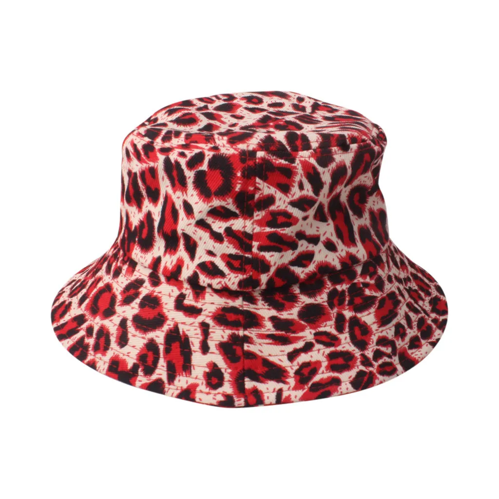 Взрослая унисекс Кепка, модная леопардовая шляпа-ведро, уличная шляпа от солнца, дорожная Повседневная Кепка-ведро, летние шапки для женщин, женская шапка