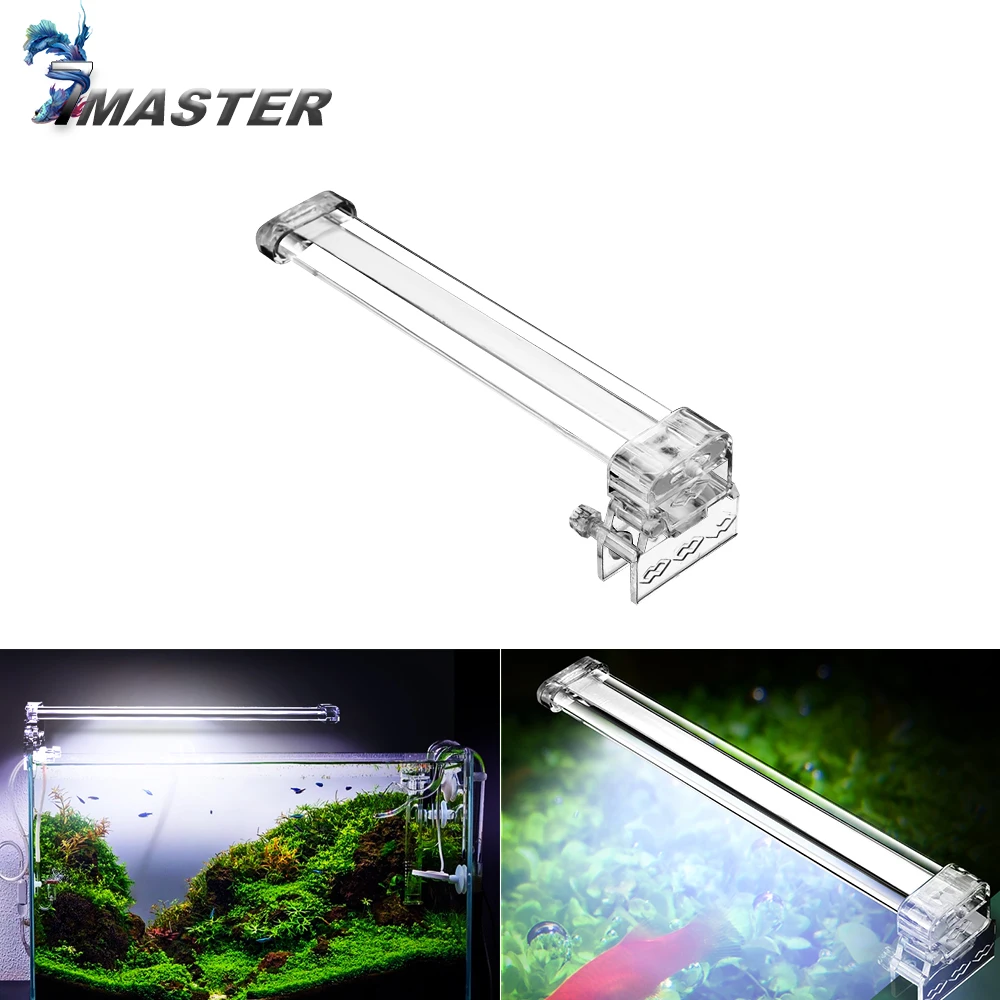 

Super Crystal Led Aquarium Light, Clip On Led Lamp Plant Lights Led Aquarium Lighting Fixtures for Coral Reef Fish Tank